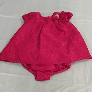 Beautiful Red Infant Dress and Bottoms